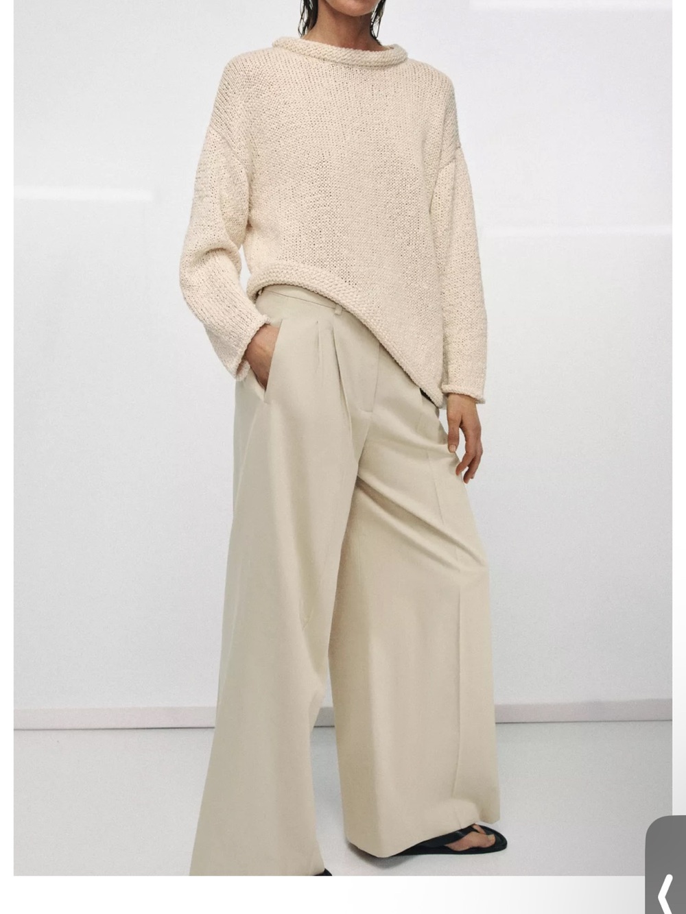 Zara Asymmetric Knit Sweater